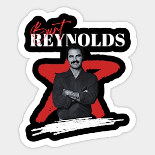 Burt reynolds retro style Sticker